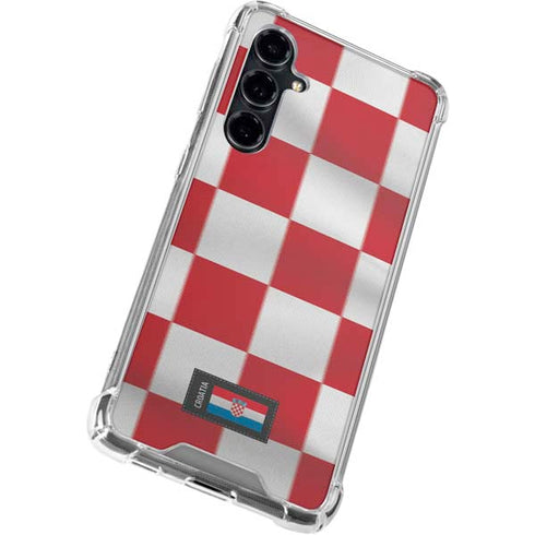 Croatia Soccer Flag Galaxy S23 FE Clear Case